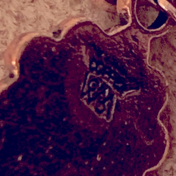 Hypo-allergenic solid copper simulated turquoise earrings Wheeler Mfg. Co. - Picture 5 of 5